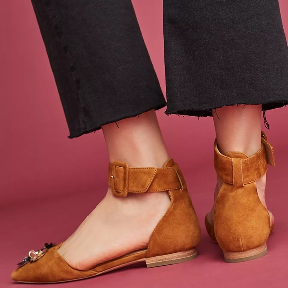 ANTHROPOLOGIE BILL BLASS SYLVIE EMBELLISHED FLATS 10 - Picture 6 of 11